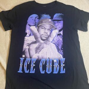 Black and Purple Ice Cube Short Sleeve Tee